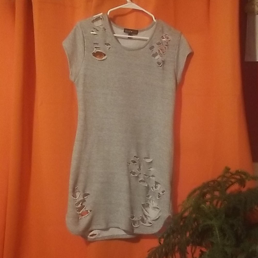 Tattered sweatshirt